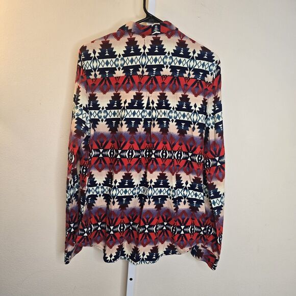 BDG Urban Outfitters Women's Large Aztec Western Flannel Shirt Long Sleeve - Picture 5 of 11